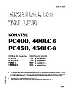 Manual de Taller de Excavadora Komatsu PC400 pdf 232x300 - Manual de Taller de Excavadora Komatsu PC400